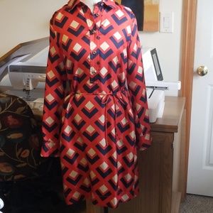 Banana Republic MadMen Shirt Dress, Retro, size 10